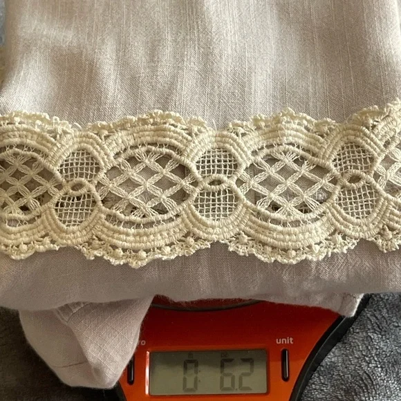 Esley Flare Sleeve Shirt Women's Size Small Lace Trim Cowgirl Western Bohemian - Picture 10 of 11